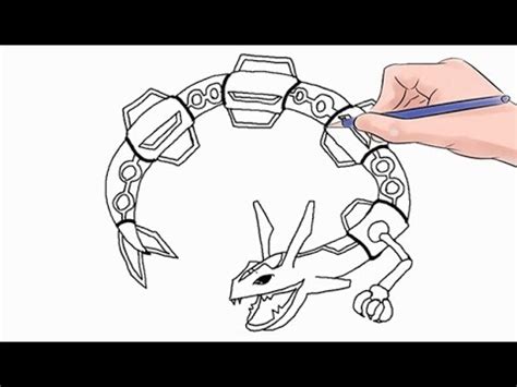 How to Draw The Pokemon Rayquaza Easy Step by Step.